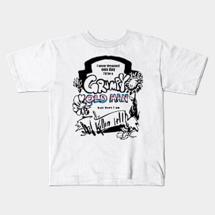 grumpy old trans man Kids T-Shirt